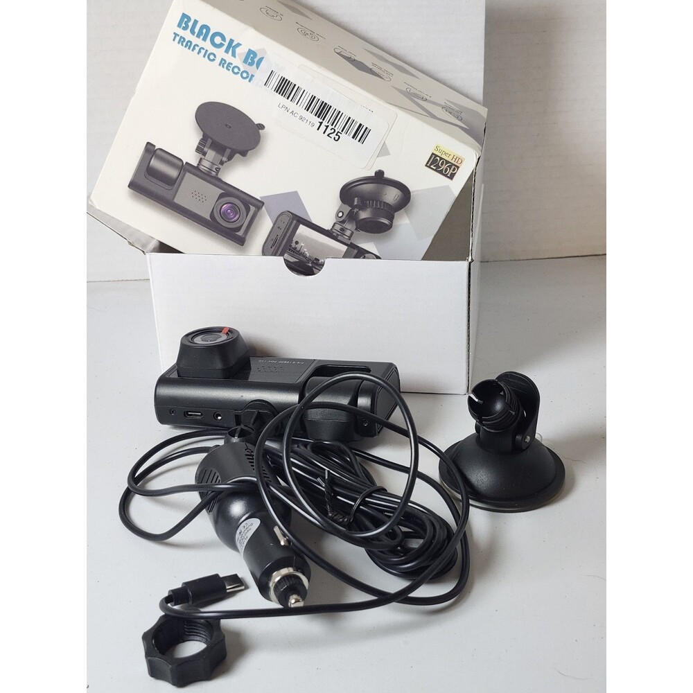 Black Box Traffic Recorder Dash Cam HD Front Rear Video